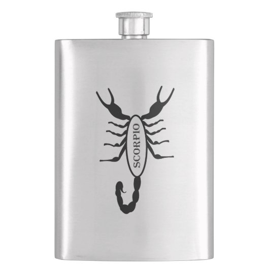 Flasque Scorpio noir Scorpion étoile (devant)