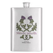 Flasque Scottish Thistand and Scots Gaelic Toast (devant)