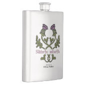 Flasque Scottish Thistand and Scots Gaelic Toast (Droite)