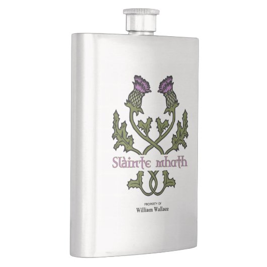 Flasque Scottish Thistand and Scots Gaelic Toast (Droite)