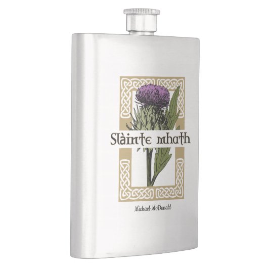 Flasque Scottish Thistand and Scots Gaelic Toast (Droite)
