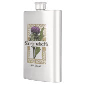 Flasque Scottish Thistand and Scots Gaelic Toast (Gauche)