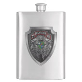 Flasque Scroll régimentaire du 75e Ranger (devant)