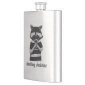 Flasque Sentiment de sinistre drôle Raccoon (Gauche)