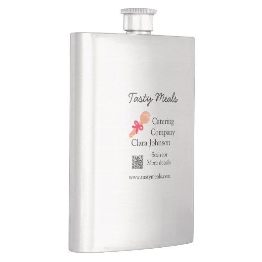 Flasque Services de restauration ajouter nom QR code site  (Droite)