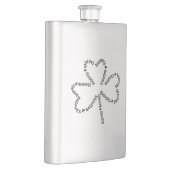 Flasque Shamrock de texte Bagpipes (Droite)