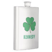 Flasque Shamrock Green Clover Irlande Celtic Irish Nom (Droite)