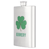 Flasque Shamrock Green Clover Irlande Celtic Irish Nom (Gauche)
