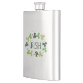 Flasque Shamrock irlandais Oval (Gauche)