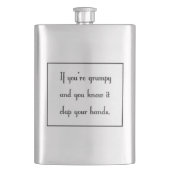 Flasque Si vous êtes grincheux et vous le savez (devant)