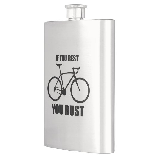 Flasque Si Vous Vous Reposez, Vous Roulez À Vélo (Gauche)