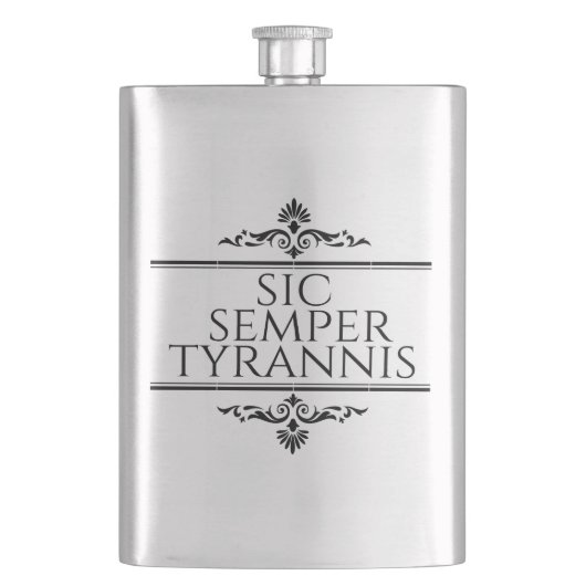 Flasque Sic Semper Tyrannis (devant)