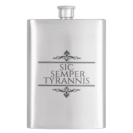 Flasque Sic Semper Tyrannis (devant)