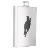 Flasque Silhouette courante de cheval (Droite)