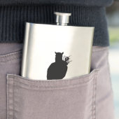 Flasque Silhouette courante de cheval (En situation)