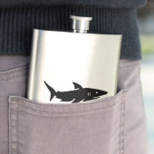 Flasque Silhouette de requin (En situation)