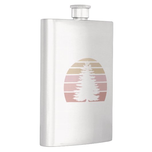 Flasque Silhouette des pins (Droite)