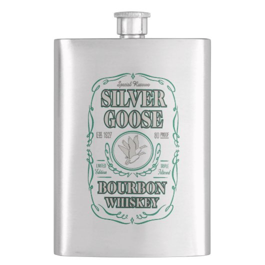 Flasque Silver Goose Bourbon Whiskey (devant)