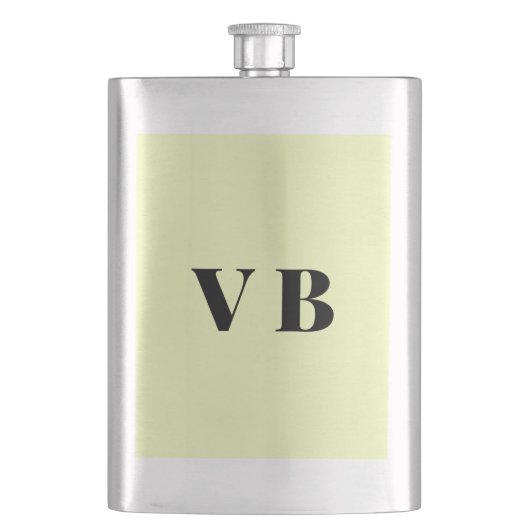 Flasque simple couleur pastel personnalisée minimale solid (devant)