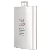 Flasque simple et minimal ajouter votre logo/design ici te (Gauche)