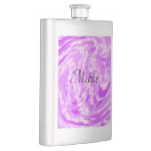 Flasque simple léger rose pastel ajouter votre nom (Droite)
