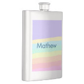 Flasque simple lettre initiale monogramme ajouter votre no (Droite)