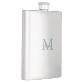 Flasque simple minimal ajouter nom monogramme vert rose bl (Droite)