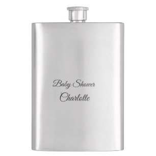 Flasque SIMPLE MINIMAL.CUTIE ADD NAME BABY baby shower Thr