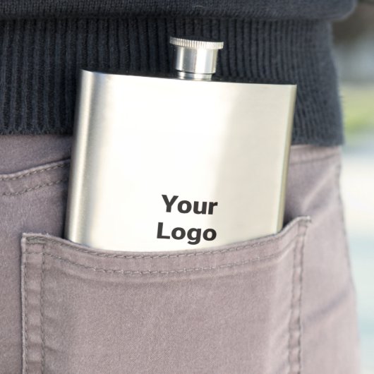 Flasque simple minimum ajouter votre nom MONOGRAM GROOMSME (En situation)