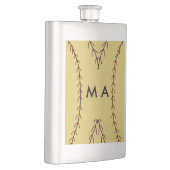 Flasque Simple monogramme ajouter votre nom lettre man min (Droite)