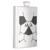 Flasque Simple monogramme ajouter votre nom lettre man min (Droite)