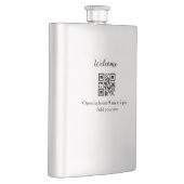 Flasque Simple ouverture de bienvenue code barre QR ajoute (Droite)