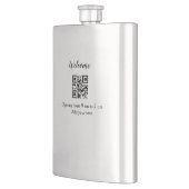 Flasque Simple ouverture de bienvenue code barre QR ajoute (Gauche)