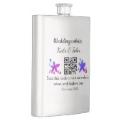 Flasque Site web mariage minimal simple Q R code ajouter n (Droite)
