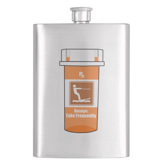 Flasque Ski D'Eau Est Ma Drogue (devant)