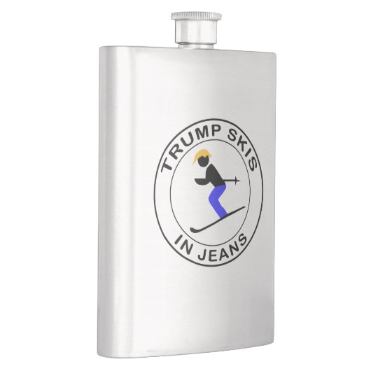 Flasque Skis d'atout dans des jeans (Droite)