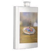 Flasque SlipperyJoe Hanukkah dreidel gift octagonal base b (Droite)