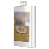 Flasque SlipperyJoe Hanukkah dreidel gift octagonal base b (Gauche)