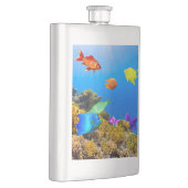 Flasque SlipperyJoe's Fish Pride tropicale vert bleu pourp (Droite)