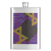 Flasque SlipperyJoe's Happy Hanoukka Star de David menorah (devant)