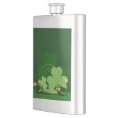 Flasque SlipperyJoe's Saint Patrick's Day three-leaf clove (Gauche)