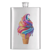 Flasque SlipperyJoe's vibrante crème glacée cone classique (devant)