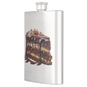 Flasque SlipperyLa décadence de gâteau au chocolat pur de (Gauche)