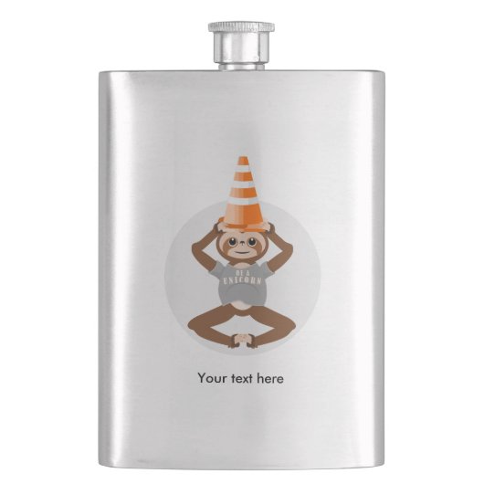 Flasque Sloth Be A Unicorn Safety Cone (devant)