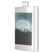 Flasque Snowy mountain mysterious blue neon light (Gauche)