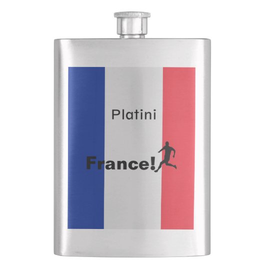 Flasque Soccer France, personnalisable (devant)