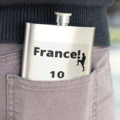 Flasque Soccer France, personnalisable (En situation)