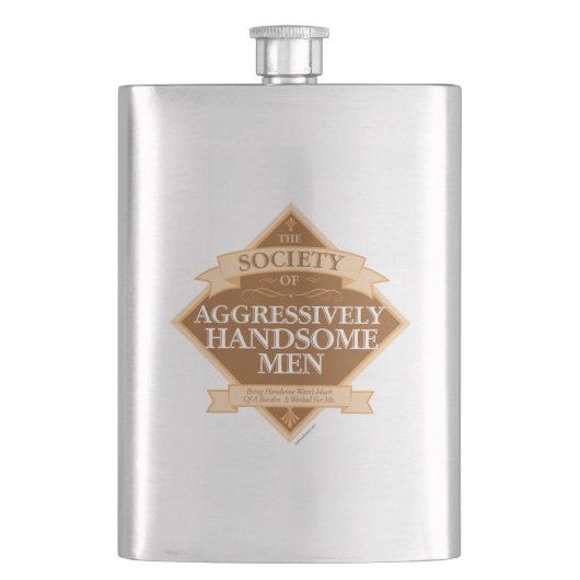 Flasque Société des hommes agressivement beaux (devant)