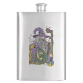 Flasque Sorcier celtique dragon fantaisie violet (devant)
