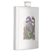 Flasque Sorcier celtique dragon fantaisie violet (Droite)